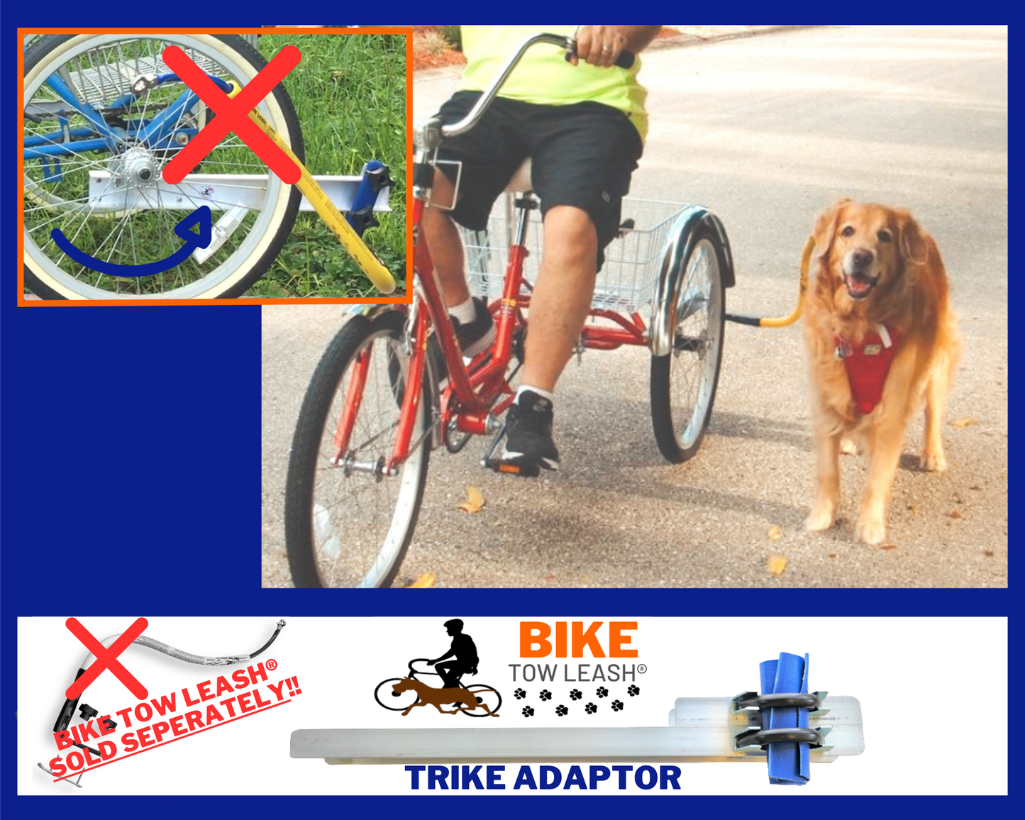 Adapter til trehjulede cykler til voksne