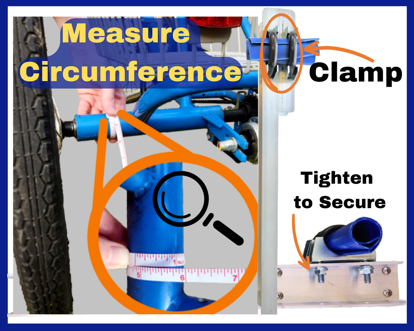 How to measure the circumference to secure your Adult Trike Adapter